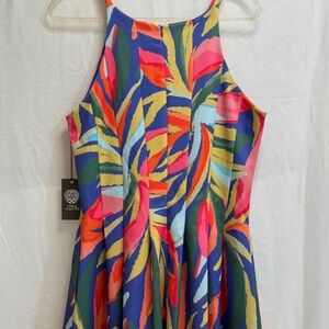 Vince camuto floral midi dress